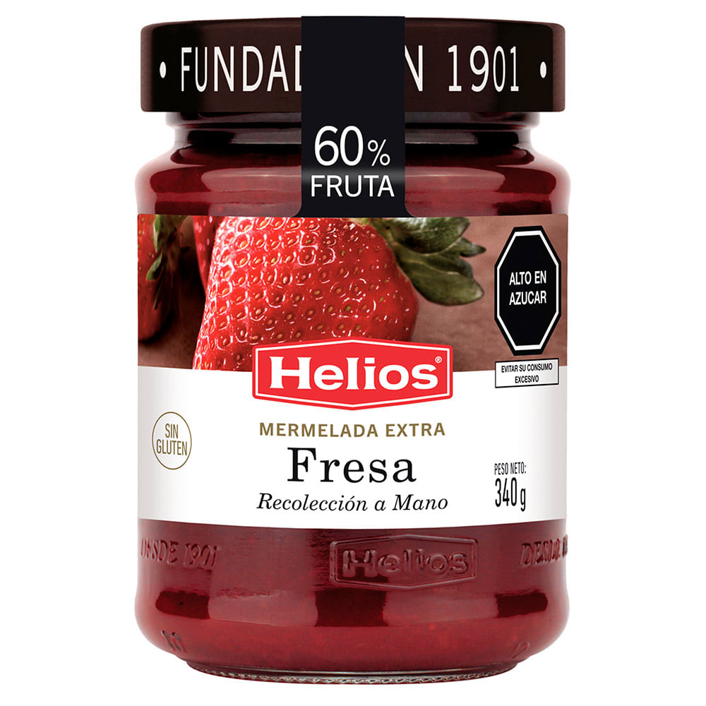 Mermelada Extra Fresa HELIOS Frasco 340g