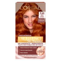 Tinte para Cabello EXCELLENCE Nudes Rojo Cobrizo 7U Caja 1un