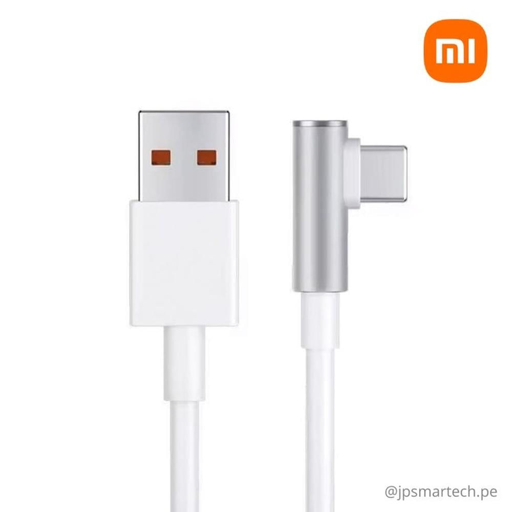 Xiaomi Cable 6A L-type Type-C Fast Charging Support 120W 67W 45W 33W - Blanco