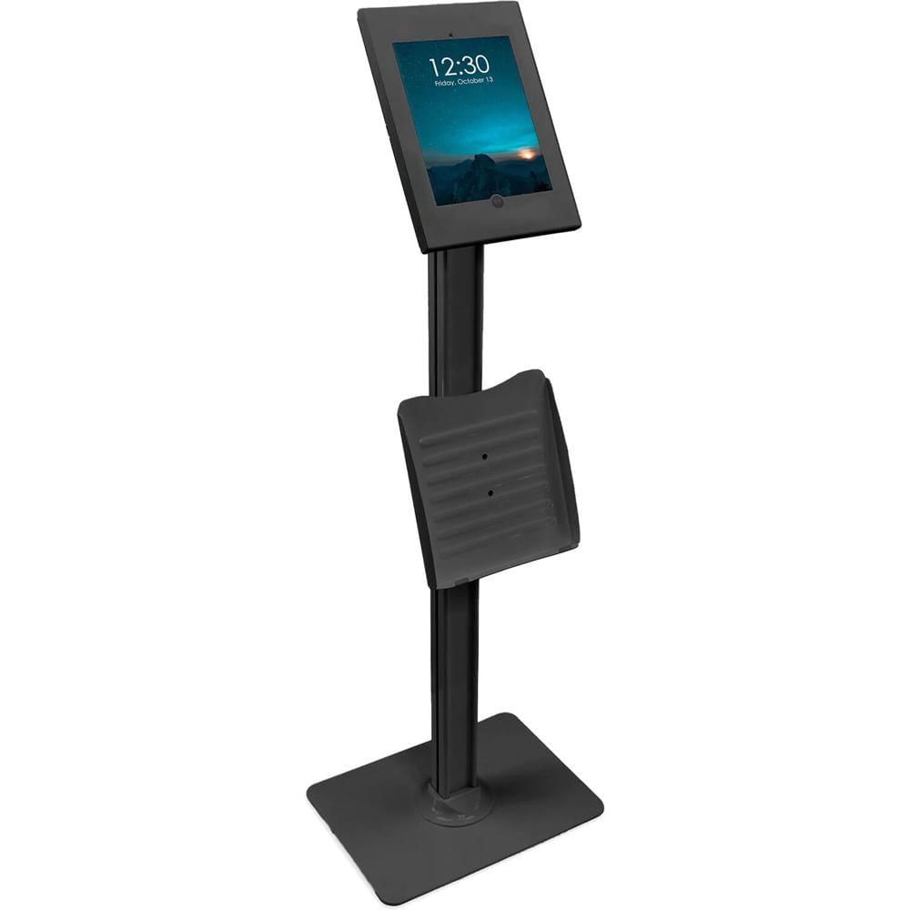 Mount-It! Soporte de Piso Antirrobo con Porta Documentos para iPad Apple - Compatible con