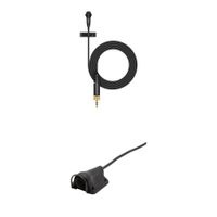 Sennheiser ME 2 Micrófono Lavalier Omnidireccional con Conector de 3.5mm y Montura Bubble