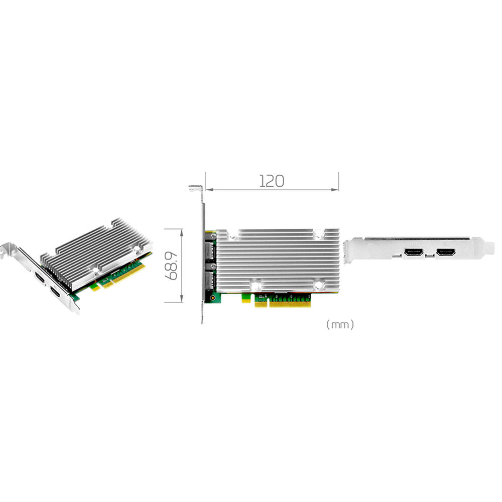 YUAN SC750N1-L Tarjeta de Captura HDMI 2.1 PCIe x8 hasta 8K60 con Salida Loop-Through