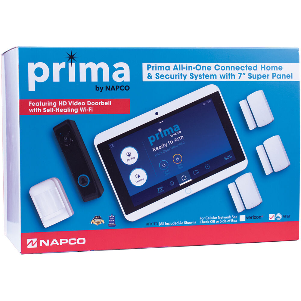 Prima by Napco Sistema Wi-Fi Todo en Uno PKIT1DA con Timbre de Video