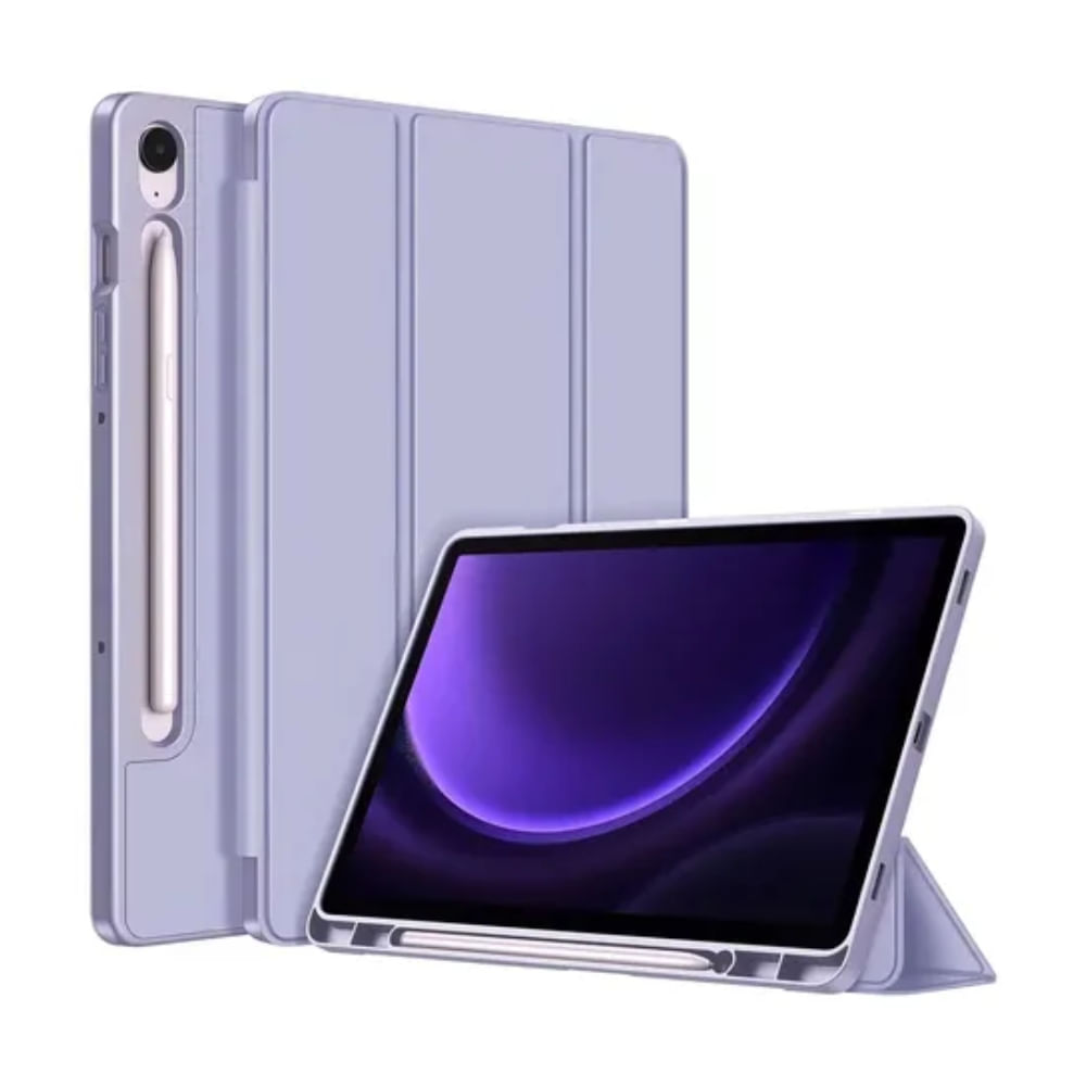Case Protector Folio Cover Porta Pencil Samsung Tab S9 FE - Lila