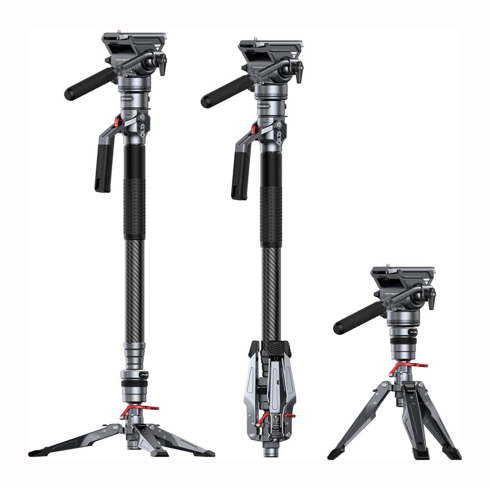 Monopod SmallRig Fibra Carbono con Cabezal Fluido 175cm 5kg