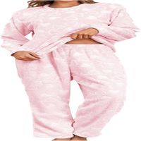 Pijama de Dama Felpa 3D Corazones DISEÑOS VARIADOS ALEATORIOS Súper Abrigadora - Tallas S M