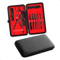 Set Manicure Pedicure Estuche 12 En 1 Kit Acero X2 Und