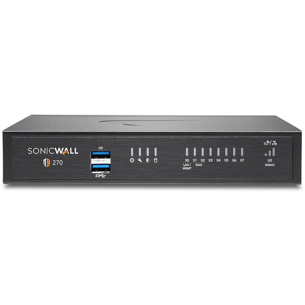 SonicWALL TZ270 Solución de Seguridad de Red - 10 Puertos, Almacenamiento Expandible de 2