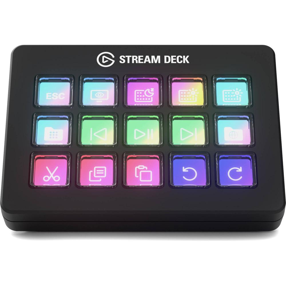 Elgato Stream Deck Scissor Keys MK.2 - 15 Teclas LCD Programables, Diseño de Teclas de Ti