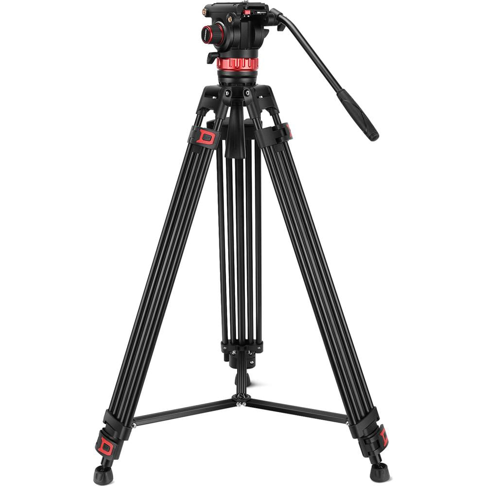 Neewer Tripié de Video Pro TP75 de Aluminio 74" con Cabezal Fluido - Capacidad de Carga 2
