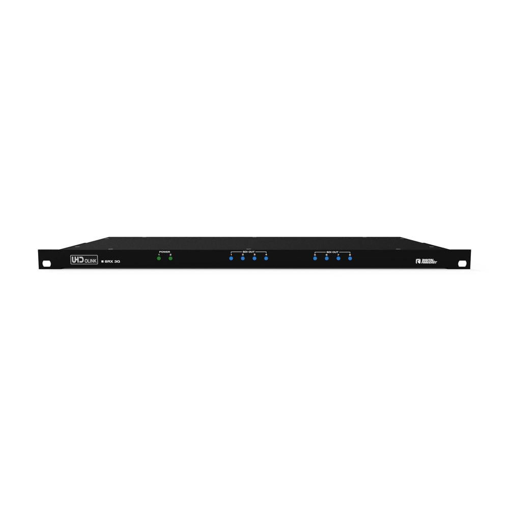 DIGITAL FORECAST Receptor Óptico de Fibra ST 8RX Rackmount 3G - Soporte 8 Canales SDI, Re