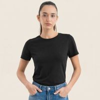 Polo Negro Mujer 100% Algodón Pima