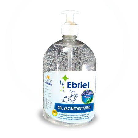 Alcohol en gel frasco 1 litro Ebriel