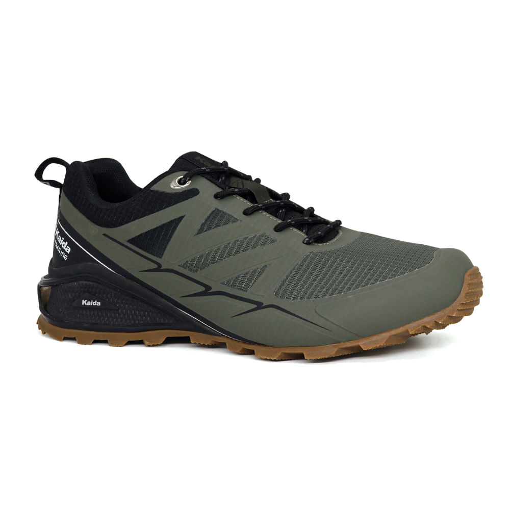 Zapatillas Outdoor Hombre Kaida 1705-H26Q2 OLIVO-NEGR Zapatillas Outdoor Hombre Kaida 1705-H26Q2 OLIVO/NEGRO 39