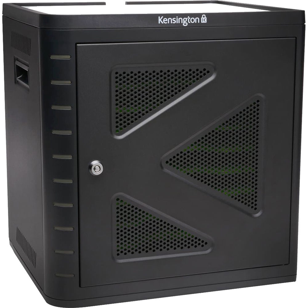 Kensington Gabinete de Carga y Sincronización para 10 Tablets Selectas - Negro, Apilable,