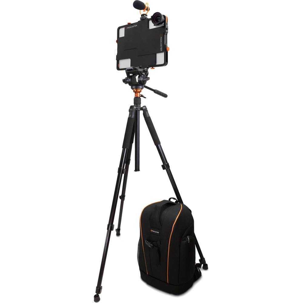 Padcaster Starter Kit para iPad 9.7" a 12.9" Pro - Incluye Estuche, Lente Gran Angular/Mac