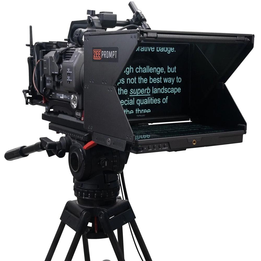 PrimeLight Design ZeePrompt ZP12 Teleprompter HDMI/VGA con Monitor 10.1" 1080p y Software