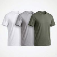 Pack Polos 100% Pima - Blanco + Gris + Verde