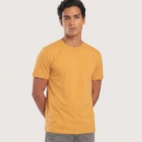 Polo Algodón Pima Hombre Amarillo Mostaza