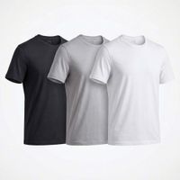 Pack Polos 100% Pima - Azul + Gris + Blanco