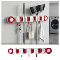 Colgador Escobas 4 en 1 Set 2 Unds