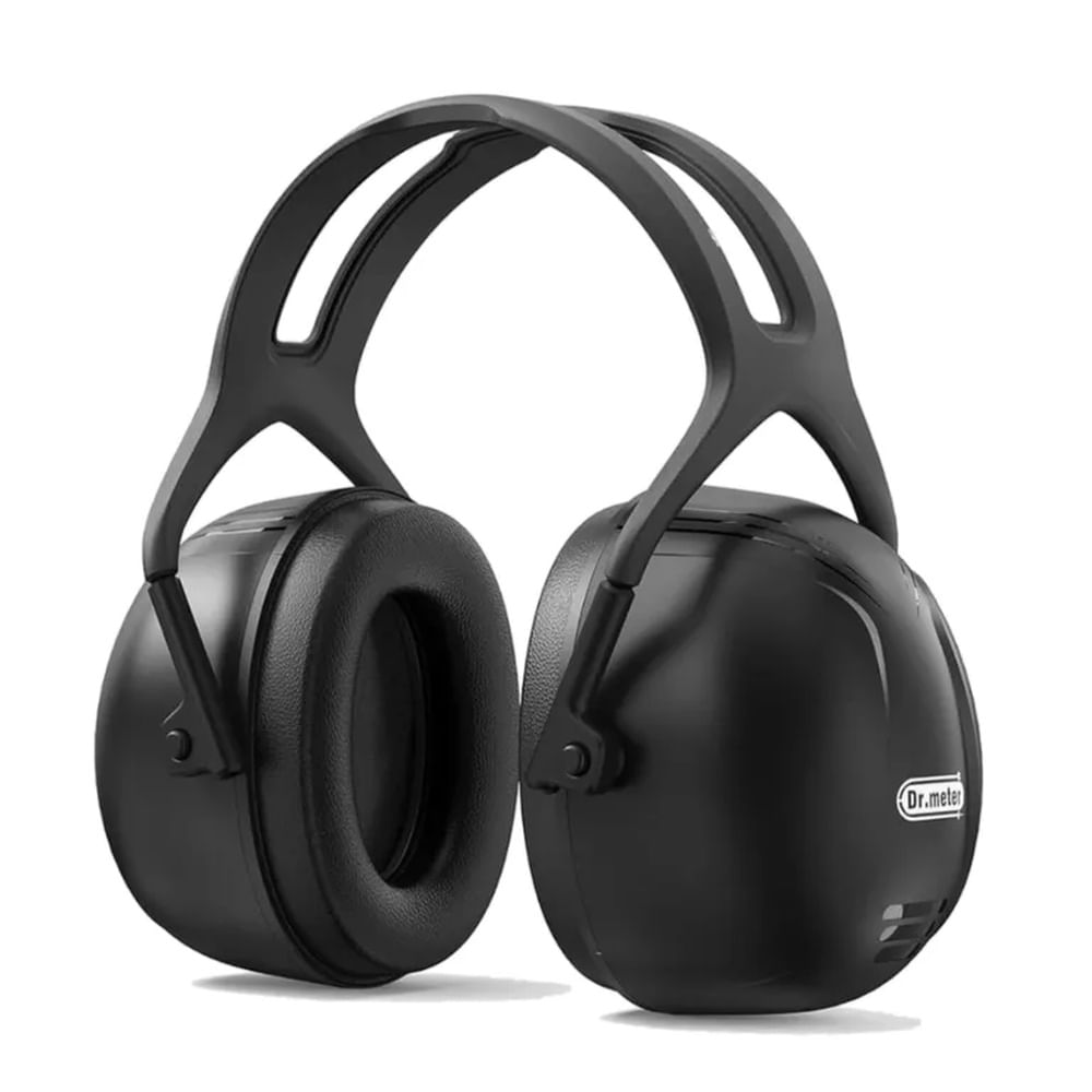 Audifonos Antiruido Orejeras Jovenes y Adultos tamaño Cabeza Grande Negro 35dB - DrMeet