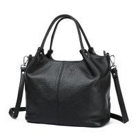 Cartera De Cuero Vacuno Diseño Moderno Negro 7776