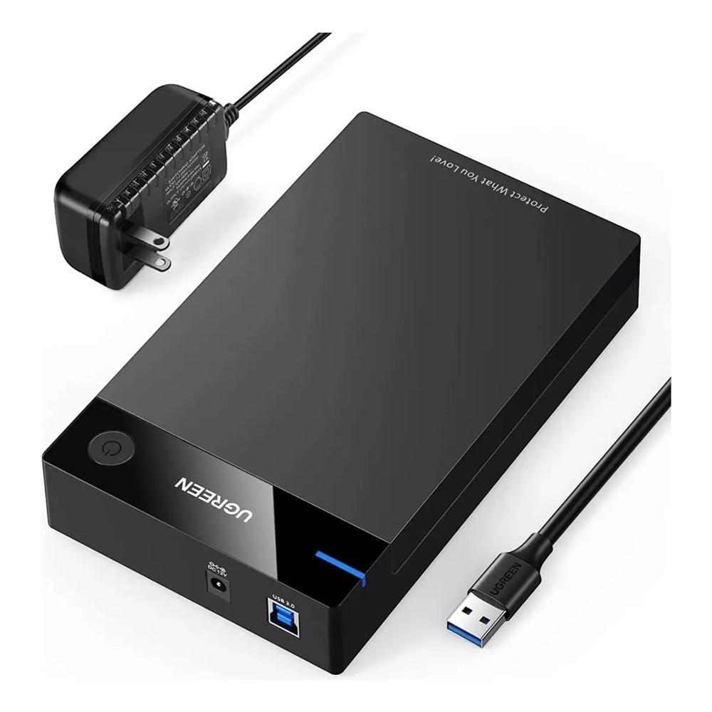 Case para Disco Duro 2.5-3.5 SATA USB 3.0 con Fuente de Poder HDD-SSD - 50423