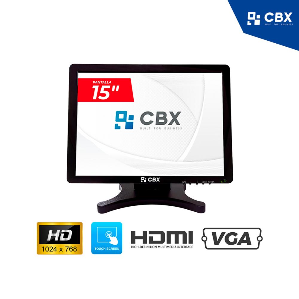 MONITOR TOUCH CBX TOUCH-1501W 15 VGA HDMI SIN BORDE