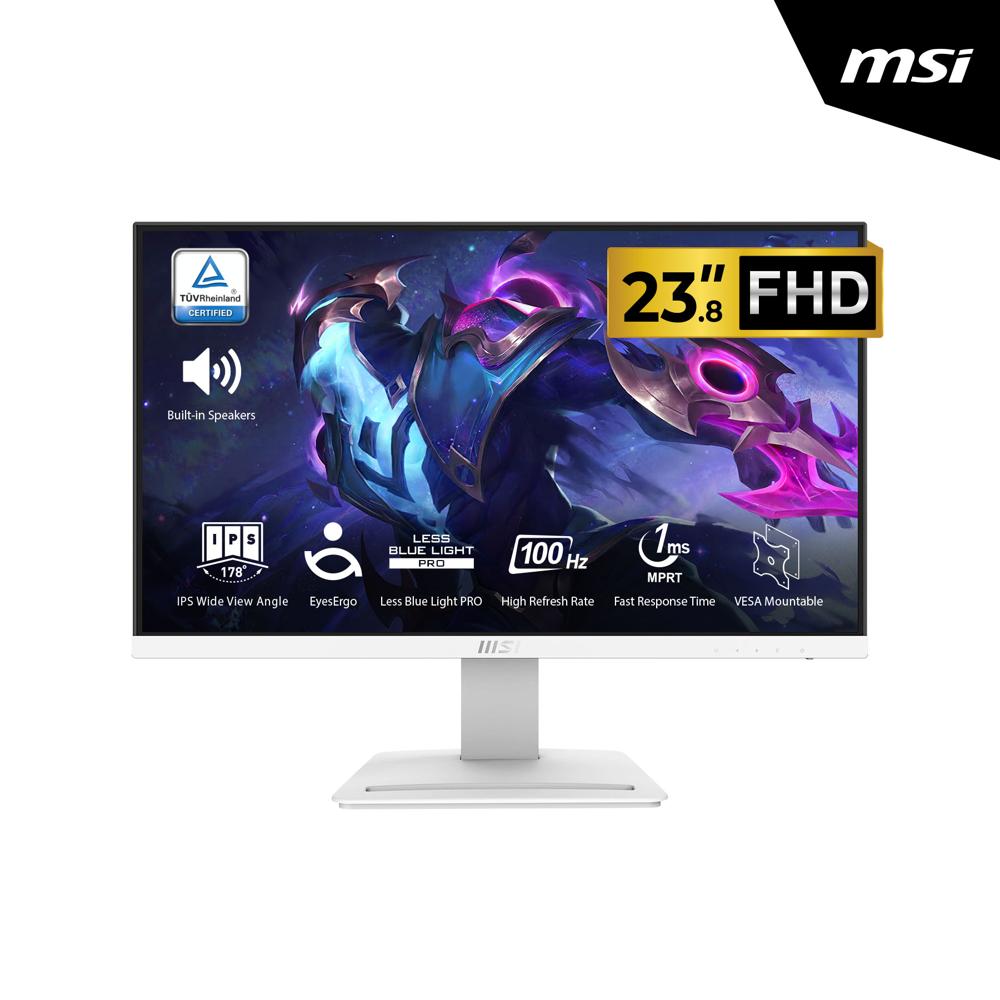 MONITOR MSI PRO MP243XW 23.8 FHD IPS 100HZ 1MS BLANCO