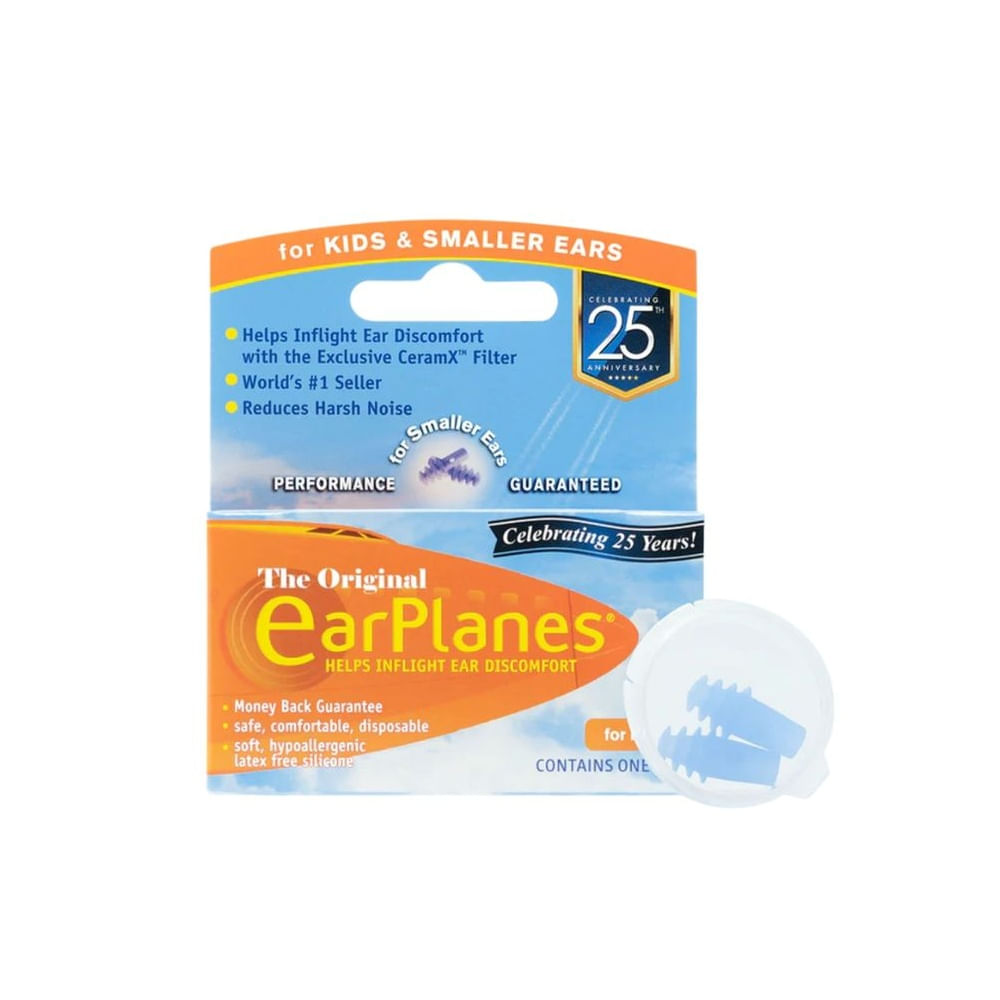 Tapones para Dolor de Oído en Avión - Niños y Oídos Pequeños - EARPLANES