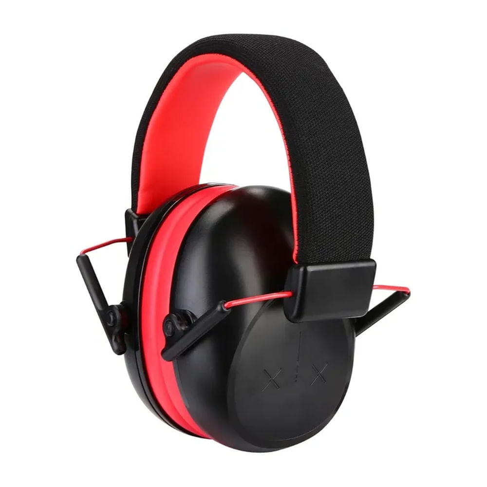 Audífonos Antiruido Orejeras para Niños 3-15 años Reducción de Ruido 26dB Negro Rojo - PROCASE
