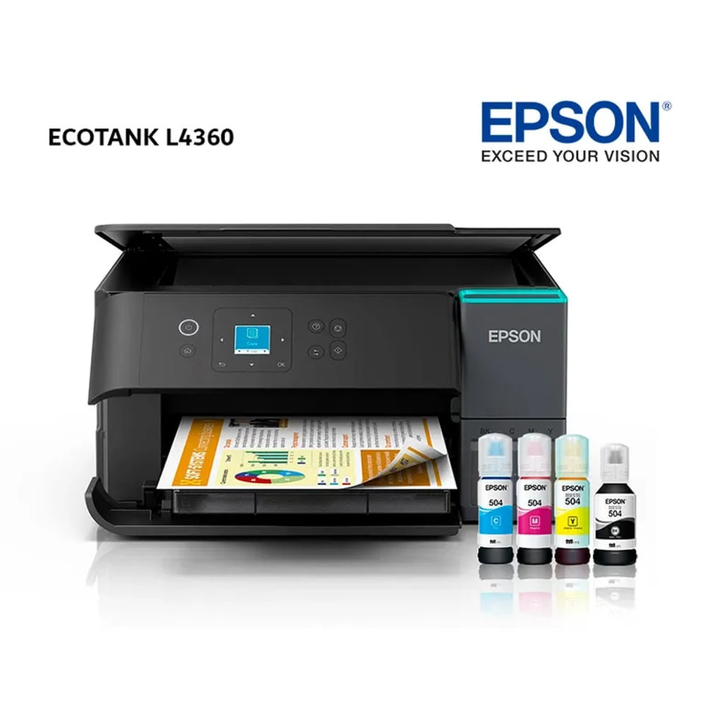 Impresora EPSON Multifunción 3 en 1 EcoTank L4360 Duplex / Wi-Fi