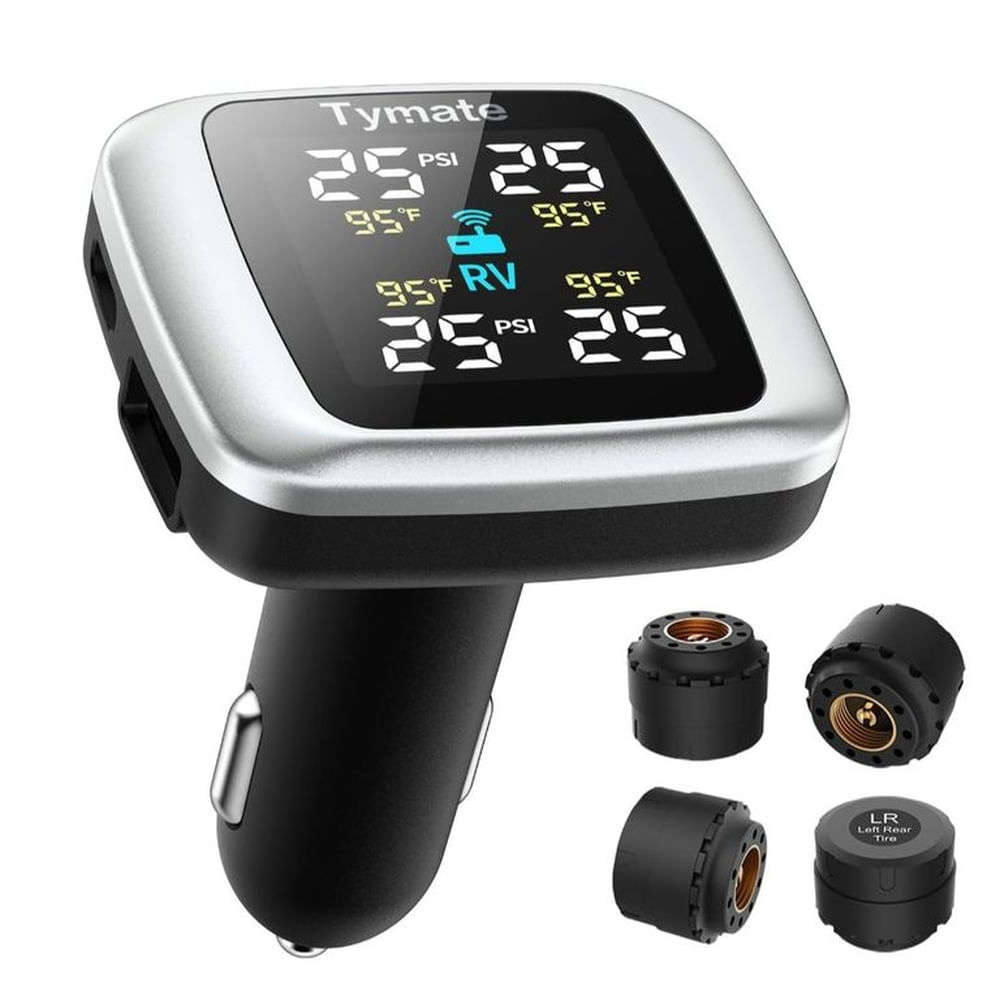 Medidor de Presión Llantas Neumáticos Inalambrico - TYMATE Negro