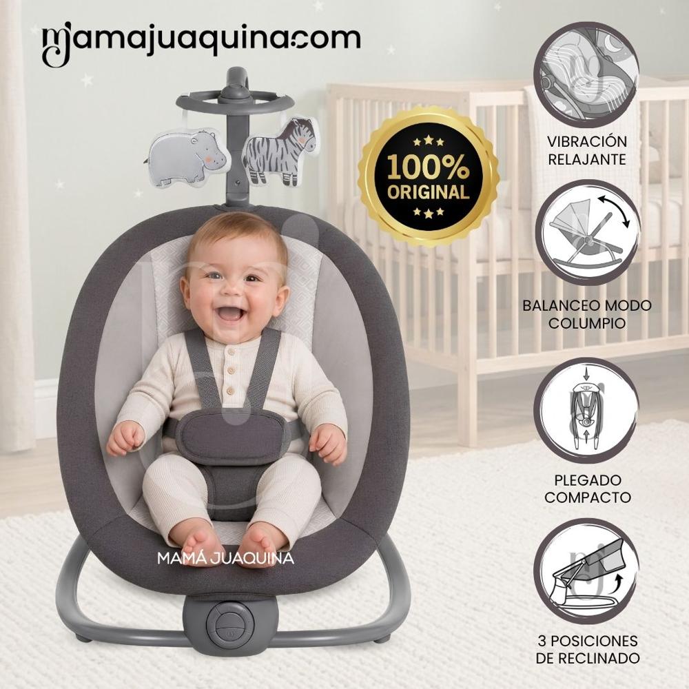 Mecedora Eléctrica para Bebés BRINA Colección Especial Gray