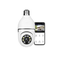 Foco Cámara Espía Smart Giratorio de Seguridad Wifi con Visión Nocturna y Altavoz - C512343