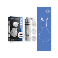 Tapones de Oìdos MÚSICOS CONCIERTOS ENSAYOS + Cordón Sujetador Filtro de 20dB Musci Pro - EARPEACE
