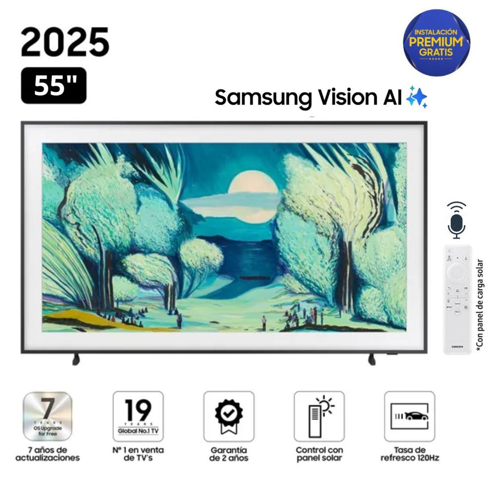 Televisor Samsung The Frame 55 Qled 4k Vision AI Smart TV 55LS03F