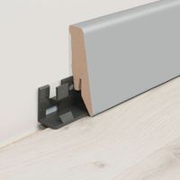 Zócalo laminado gris 18x58x2600mm