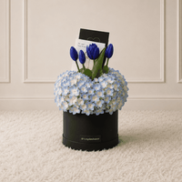 Box Ximena Azules -Flores azules - Arreglo floral