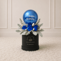 Box Floral Fortuna - Flores Azules -  Box Floral