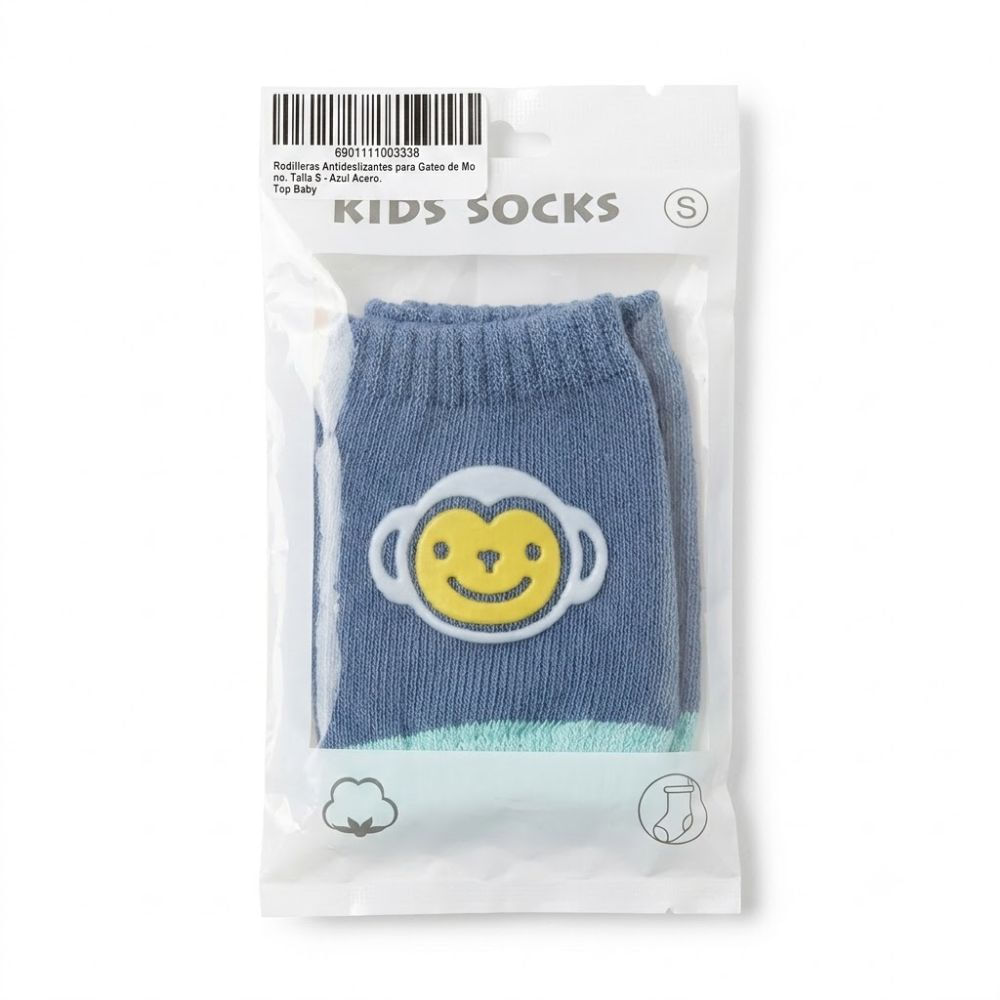 Rodilleras Antideslizantes para Gateo de Monito Talla S Azul Acero
