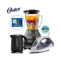 Combo Oster Licuadora 1.5 Lts- Hervidor 1.7 LT - Plancha a Vapor