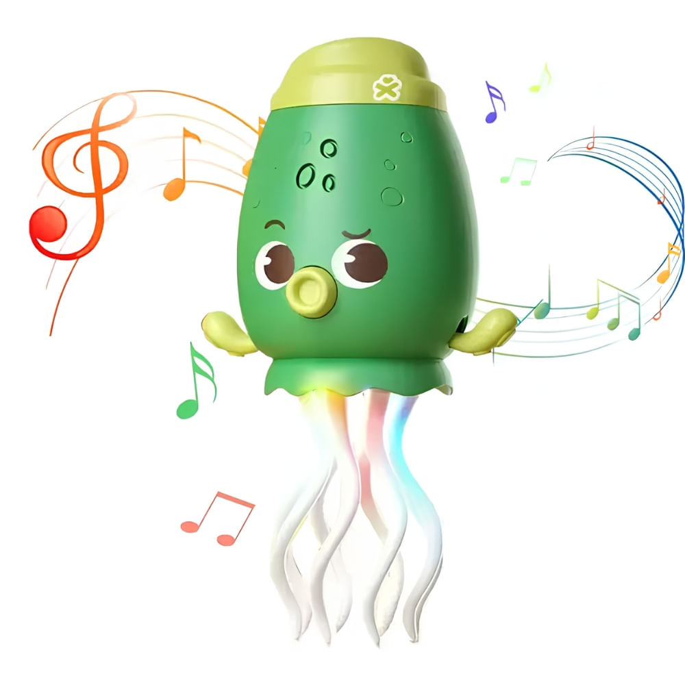 Juguete Bailarin Pulpo Electrónico verde Dance Octopus