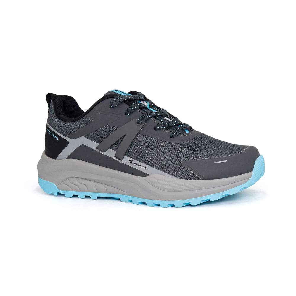 Zapatillas Outdoor Mujer KAIDA 1770-M26Q2 GRIS-TURQUESA 38