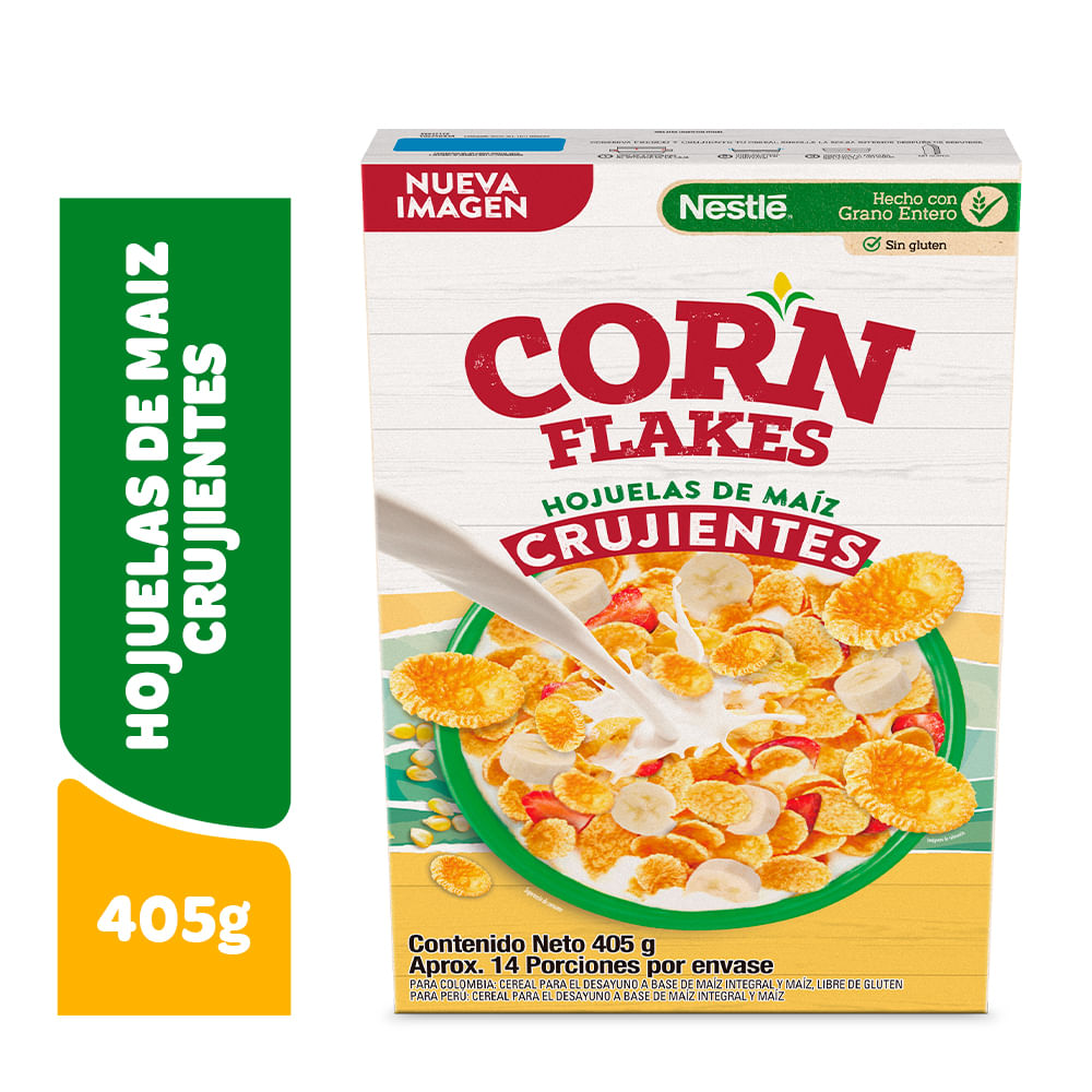 Cereal CORN FLAKES Nestlé Sin Gluten Caja 405g