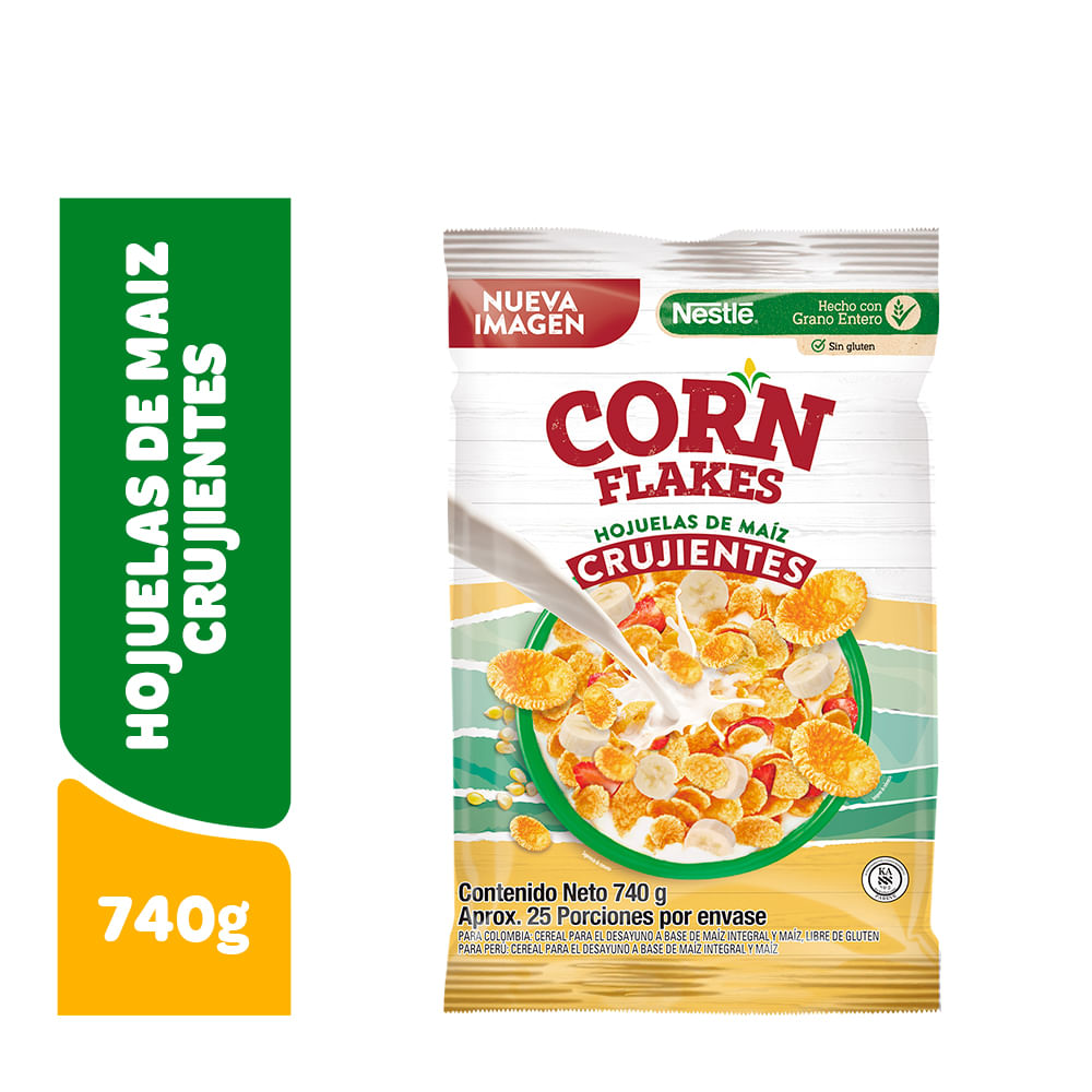 Cereal NESTLÉ Corn Flakes sin Gluten Bolsa 740g