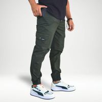 Jogger Cargo Hombre Algodón Drill Yonisters Clothing Fit Casual Stretch