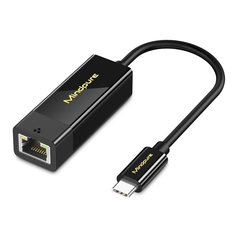 Adaptador de Red Ethernet RJ45 a USB Tipo-C 100Mbps Mindpure
