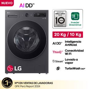 LG 20Kg 10Kg Carga Frontal Grafito
